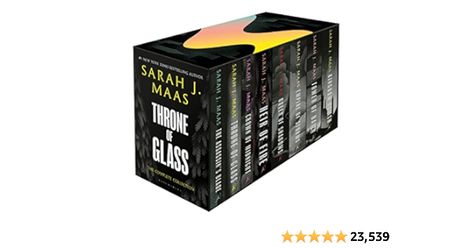 Throne of Glass Box Set (Paperback): Sarah J. Maas Best Fantasy Series, Crown Of Midnight, Empire Of Storms, Throne Of Glass Series, Glass Box, Throne Of Glass, Glass Boxes, Sarah J Maas, Sarah J