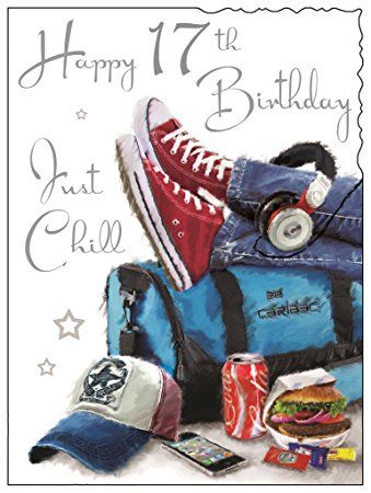 Producto 17th Birthday Wishes, 17th Birthday Card, Son Birthday Card, 17. Geburtstag, Happy 17th Birthday, Birthday Cards For Son, Nephew Birthday, Just Chill, Luxury Card