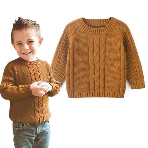 Boys Knit Sweaters, Toddler Boy Sweater, Boys Winter Clothes, Toddler Sweater, Boys Knits, Boys Sweaters, Sweater Brands, Baby Warmer, Knit Pattern