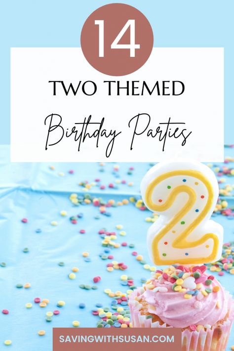 Two Year Old Themed Birthday Party, Birthday Theme For Two Year Old, Two Year Party Theme, Birthday Party For Two Year Old, 2 Year Birthday Theme Ideas, Easy Second Birthday Ideas, Summer Two Year Old Birthday, Second Bday Theme, One And Two Year Old Birthday Party