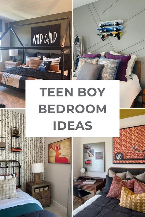 Looking for inspiration to transform your teen boy's bedroom? Check out these modern and aesthetic designs that will surely impress! From stylish furniture to trendy decor, these bedroom designs will create a space your teen will love. Don't miss out on these amazing ideas! Boy Bedroom Ideas, Boys Bedroom Ideas, Ceo Office, Teenager Bedroom Boy, Teenage Boy Room, Boys Room Design, Boys Bedroom Makeover, Teen Boy Room