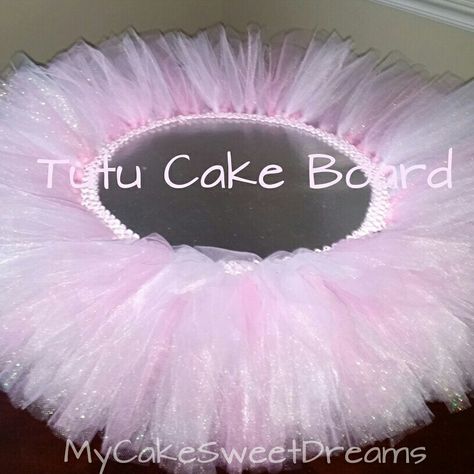 Tutu Cake Board Tutu Cute Birthday Cake, Tutu Cake Ideas, Tutu Cute 2nd Birthday Party Cake, Tutu Birthday Cake, Jasmine Cake, Tutu Cake, Baby Shower Cake Designs, Tutu Birthday Party, Pink Baby Shower Cake