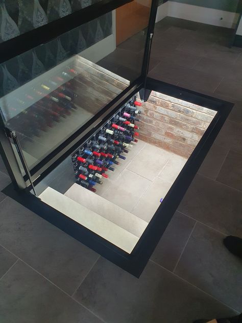 Glass Wine Cellar, Wine Cellar Door, Trap Door, Wine Cellar Design, Cellar Design, Cellar Door, Wine Cellars, Homescreen Ideas, A Frame Cabin