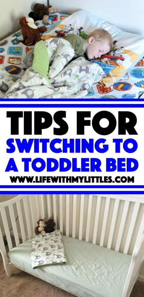 Tips for switching to a toddler bed. Follow these 9 steps and transitioning your toddler to a toddler bed will be a breeze! Toddler Bed Transition, Toddler Floor Bed, Toddler Bedroom Girl, Parents Room, Girl Cribs, Toddler Boys Room, Toddler Beds, Toddler Sleep, Boys Bedding