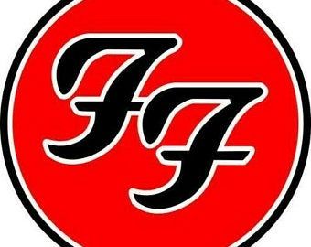 Foo fighters | Etsy Foo Fighters Symbol, Foo Fighters Logo, Foo Fighters Band, Band Stickers, Pochette Album, Band Logos, Vinyl Paper, Print Decals, Premium Logo