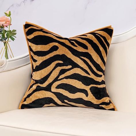 Sofa Bed Couch, Animal Print Pillows, Couch Bedroom, Gold Living Room, Velvet Throw Pillow, Couch Living Room, Pillow Cover Size, Modern Throw Pillows, Printed Cushion Covers