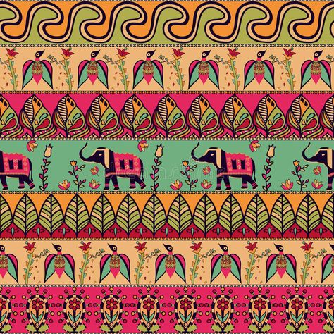 Gorgeous seamless pattern in the bohemian style.. Photo about leaves, card, ethnic, elements, indian, decorative, boho, african, hand, background, nature, fresh, bohemian - 71920784 Boho Pattern Design, Ethnic Print Pattern, Background Fashion, Boho Background, Gallery Wall Nursery, African Inspired Decor, Free Wallpaper Backgrounds, Boho Art Drawings, Fashion Indian