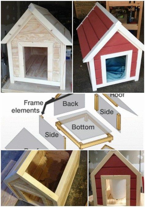 Diy Dog Houses, Brilliant Ideas Diy, Pallet Dog House, Unicorn Diy, Build A Dog House, Diy Dog Kennel, Large Dog House, Outdoor Dog House, Dog House Plans