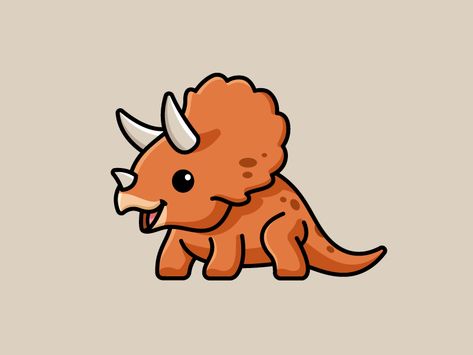 Triceratops by Alfrey Davilla | vaneltia Things To Draw, Global Community, To Draw, Orange