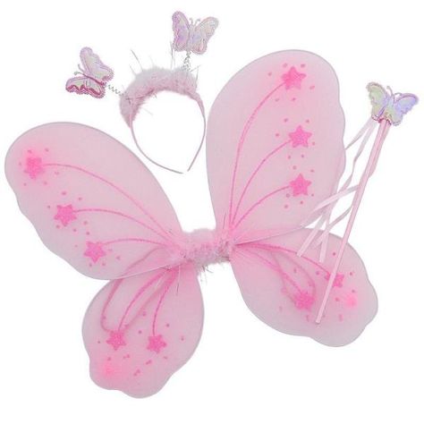 Pembe Kelebek Kanadı Asa ve Taç Set 50 cm Christmas Fairy Costume, Wing Cosplay, Angel Wings Cosplay, Butterfly Wings Costume, Halloween Wings, Butterfly Fairy Wings, Pink Party Favors, Carnival Dress, Dress Up Party