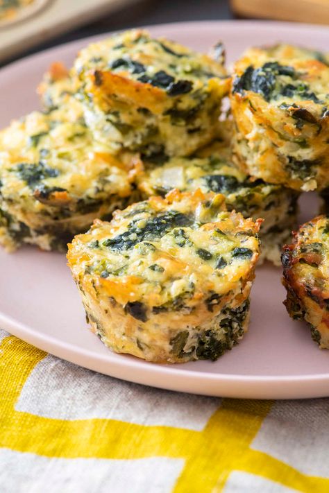 Spinach Ricotta Bites | Weelicious Ricotta Bites, Spinach Bites, Breakfast Quiche Recipes, Ricotta Recipes, Spinach Ricotta, Mini Quiches, Spinach Recipes, Quiche Recipes, Breakfast Recipes Casserole