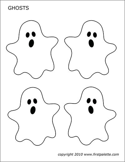 Halloweenpyssel Barn, Ghost Template, Veselý Halloween, Dulceros Halloween, Moldes Halloween, Imprimibles Halloween, Dekorasi Halloween, Halloween Fest, Free Printable Templates