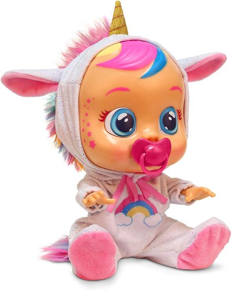 crying unicorn baby toy, baby toy, unicorn tears, baby toys, dream toy Cry Babies, Unicorn Doll, Toys Uk, Baby Sounds, Baby Alive Dolls, Unicorn Toys, Baby Crying, Baby Alive