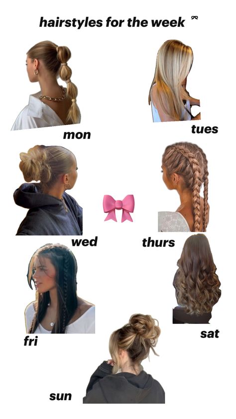 Hairstyles For The Week, Preppy Hairstyles, Hairstyle Examples, Easy Hairstyles For Thick Hair, Hair Inspiration Long, Cute Simple Hairstyles, Hair Tips Video, Slicked Back Hair, Hair Stylies