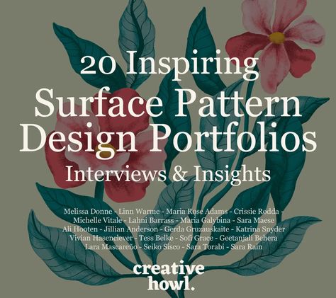 Discover 20 inspiring Surface Pattern Design Portfolios. Read interviews with talented designers for practical advice & insights to create your own portfolio site.