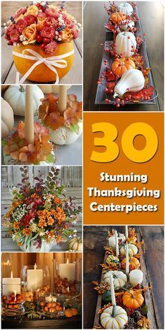 Diy Thanksgiving Centerpieces, Diy Thanksgiving Decorations, Thanksgiving Centerpieces Diy, Thanksgiving Decorations Outdoor, Fall Table Centerpieces, Thanksgiving Dinner Table, Thanksgiving Decorations Diy, Adornos Halloween, Diy Thanksgiving