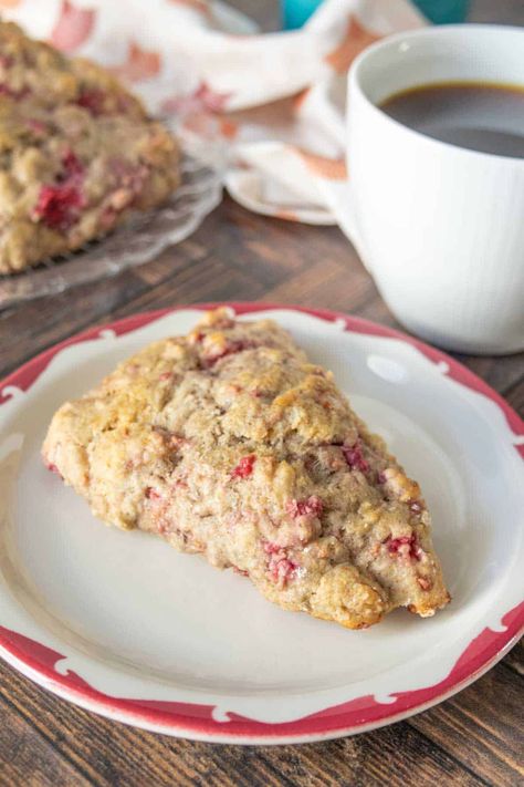 Tender raspberry scones are bursting with fresh fruit for a wonderful summer breakfast or tea time snack. Raspberry Scones, Cheese Quiche, Breakfast Hash, Summer Breakfast, Baking Classes, Pastry Flour, King Arthur Flour, Tea Time Snacks, Pastry Blender