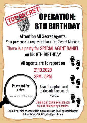 Spy Party ideas | Spy Party Game | Spy Party Decorations – Funtastic Idea Spy Party Games, Party Carnival Games, Spy Kids Party, Secret Agent Party, Spy Birthday Parties, Detective Party, Detective Theme, Secret Party, Spy Party