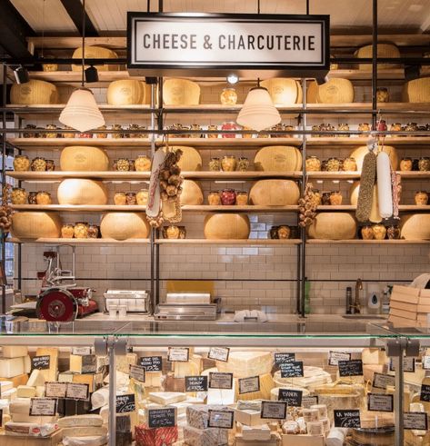 Food Market Design, Cheese Store, Cheese Display, Cheese Brands, Cheese Factory, Grocery Store Design, Food Retail, Meat Shop, Supermarket Design