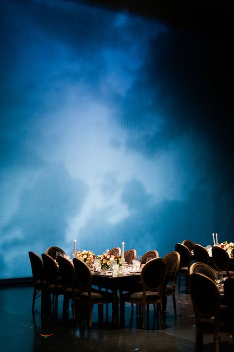 A magical on-stage experience for Minnesota Opera’s World Premiere of Dinner at Eight | Anthony & Stork Design #eventdesign #operaevent #galaideas #eventdecor #eventinspo #eventideas #partythemes #tablescapes #placesetting #tabledecor #placesettings #tablescapes #tablescapedecor Opera Stage Design, Stage Ideas, Experiential Design, Secret Bar, Gala Ideas, Dinner Theatre, Dinner Event, Theatre Stage, Dramatic Lighting