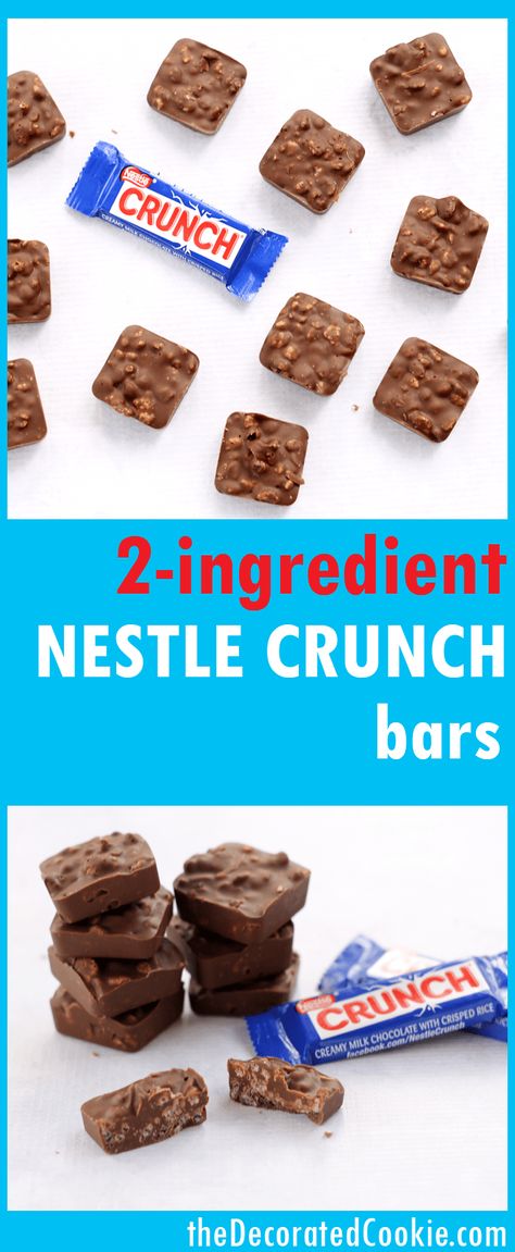 Nestle Crunch Bars, Airplane Snacks, Incredible Desserts, Crunch Bars Recipe, Cornflake Cookies, Nestle Crunch, Baked Donut, Crunch Bars, Crunch Recipe