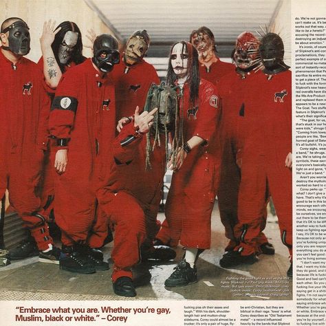 Slipknot on Instagram: “Slipknot in NME Magazine. #slipknot #iowa #oldtimes #mickthomson #hate #seven #guitar #jamesroot #iamnumber4 #coreytaylor #8 #vocals…” Nme Magazine, Slipknot Corey Taylor, Dibujos Toy Story, Slipknot Band, Limp Bizkit, Music Collage, Corey Taylor, Heavy Metal Bands