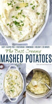 The Best Homemade Mashed Potatoes | Joyful Healthy Eats Parsley Mashed Potatoes, Best Creamy Mashed Potatoes, Gluten Free Mashed Potatoes, Healthy Mashed Potatoes, Dairy Free Mashed Potatoes, Creamy Mashed Potatoes Recipe, Creamy Garlic Mashed Potatoes, Easy Mashed Potatoes, Homemade Mashed Potatoes