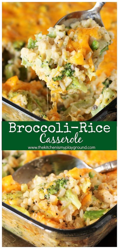 Side Dish For Easter, Cheesy Broccoli Rice Casserole, Resep Koktail, Cheesy Broccoli Rice, Broccoli Rice Casserole, Rice Casserole Recipes, Broccoli Rice, Thanksgiving Appetizers, God Mat