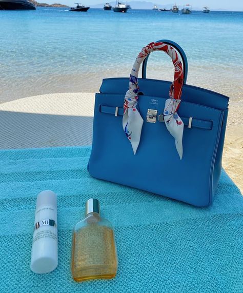 Blue Hermes Bag, Blue Birkin Bag, La Mer Face Cream, Hermes Birkin Blue, Birkin Blue, Blue Birkin, Birken Bag, Bottega Bag, Birkin Bags