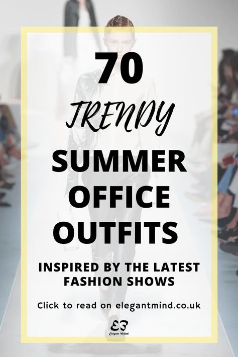 If you're looking for light and chic yet professional outfits for the office, check out these 70 trendy summer work outfits. Tropical Work Outfit, Work Outfit Summer Office, Business Professional Outfits Summer, Bold Colors Outfits, Elegant Work Wear, Work Outfits Summer, Hot Day Outfit, Office Party Outfits, Outfit Ideas For Work