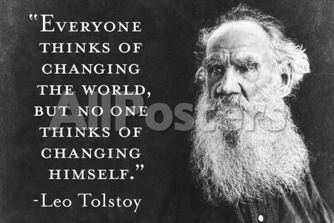 Leo Tolstoy Quotes, Tolstoy Quotes, Inspirerende Ord, Leo Tolstoy, Changing The World, Philosophy Quotes, Deep Thought Quotes, Quotable Quotes, Quote Posters