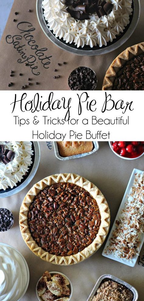 Holiday Pie Bar - Tips and Tricks for a Beautiful Holiday Pie Buffet - MSG 4 21+ #ad #TurkeyDayTips #CollectiveBias | Thanksgiving Recipes | Christmas Recipes | Pie Buffet | Pie Bar | How to Cook a Turkey | #pie #piebuffet #dessertbuffet #Thanksgiving #Christmas #HostingThanksgiving Pie Buffet, Low Carb Holiday Recipes, Holiday Pie, Turkey Pie, Cook A Turkey, Southern Pecan Pie, Low Carb Holiday, Toast In The Oven, Holiday Pies