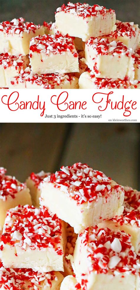 Candy Cane Fudge, Candy Cane Dessert, Candy Cane Recipe, Peppermint Recipes, Homemade Fudge Recipes, Peppermint Fudge, Peppermint Candies, Christmas Fudge, Fudge Recipes Easy