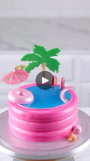 3.7M views · 156K reactions | Barbie Pool Cake 💗🌴

I had to attempt a Barbie pool cake, it’s been on my to-make list for the longest time!

I used a scallop scraper to create the pool “rings” and added blue jello for the “water”.

Did you have a Barbie pool set growing up? I feel like toys used to be so much cooler! 😂

#barbie #barbiemovie #barbiecake #cake #cakedecorating #cakes #cakelover #bake | Sheri Bakes | Aqua · Barbie Girl Barbie Pool Cake, Aqua Barbie Girl, Barbie Pool, Pool Cake, Blue Jello, Bolo Chocolate, Bolo Barbie, Barbie Cake, Barbie Party