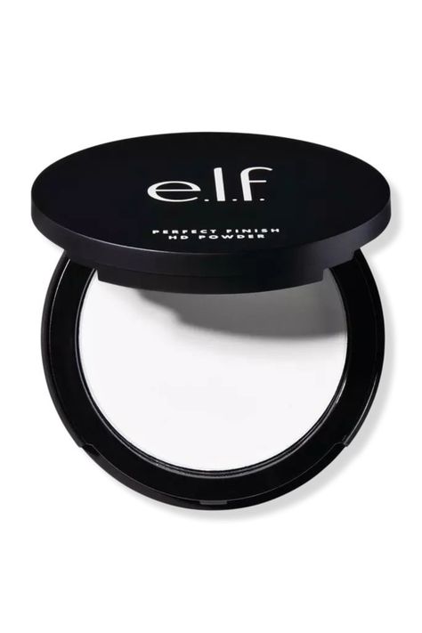 E.L.F Perfect Finish HD Powder is a translucent finishing powder designed to set makeup, blur imperfections, and give the skin a smooth, matte finish. Elf Finishing Powder, White Powder Makeup, Elf Hd Powder, Ching Chong, Brightening Powder, Translucent Powder, Finishing Powder, Powder Makeup, Emergency Kit