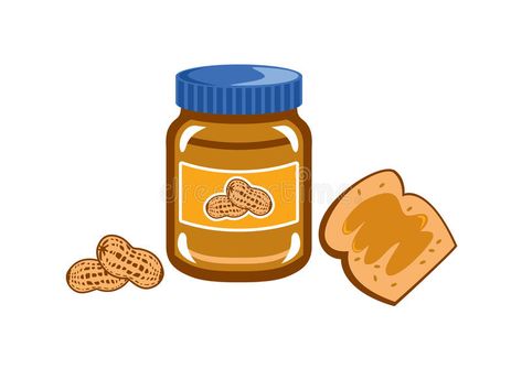 Peanut Butter vector. Jar of peanut butter on white background #Sponsored , #PAID, #AFFILIATE, #Butter, #Jar, #white, #vector Peanut Butter Clipart, Peanut Butter Jar Drawing, Peanut Butter Illustration, Peanut Butter Drawing, Peanut Butter Logo, Peanut Butter Design, Tofu Satay, Peanut Butter Jar, Food Texture