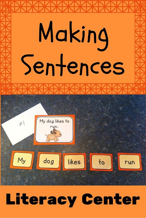 Students can arrange the words in each envelope to make simple sentences. Great for beginning readers! Sentence Building Activities, Scrambled Sentences, Making Sentences, Fry Words, Sight Word Fluency, Reading Center, Classroom Idea, Sentence Building, Writing Anchor Charts