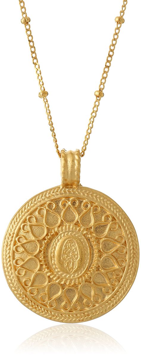 Satya Jewelry Gold Hamsa Mandala Pendant Necklace 24Inch -- Want additional info? Click on the image(It is Amazon affiliate link). #NecklacesIdeas Hamsa Mandala, Diamond Anklet, Satya Jewelry, Elephant Pendant Necklace, Gold Hamsa, Opal Earrings Stud, Elephant Pendant, Heart Shaped Diamond, Genuine Turquoise