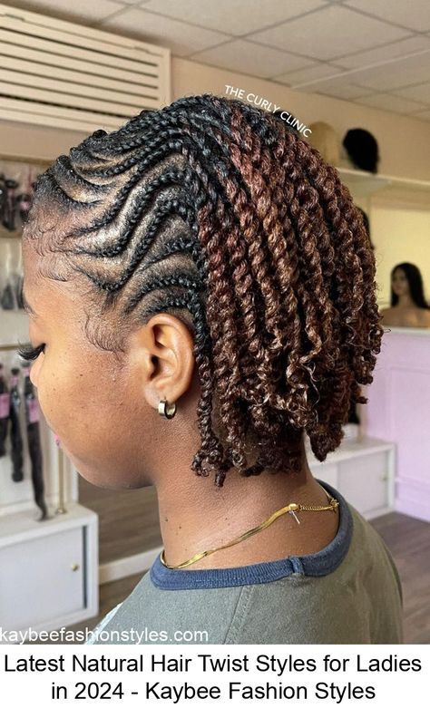 Latest Natural Hair Twist Styles, Free Hand Plaiting Natural Hair, Natural Hair Twist Styles, Twisted Braid Hairstyles, Big Cornrow Braids, Big Twist Braids Hairstyles, Braid Hairstyles Ideas, Hairstyles Ladies, Different Types Of Hairstyles