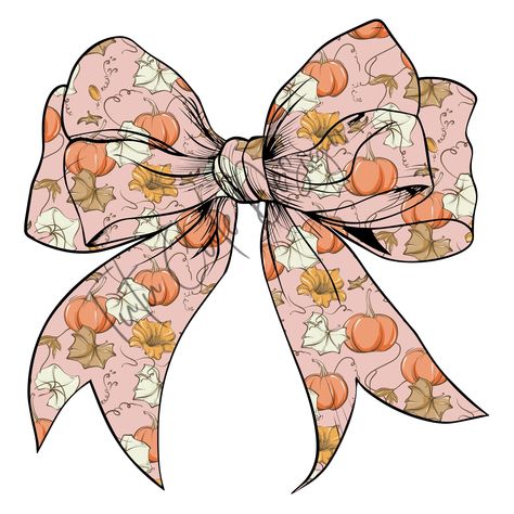 Autumn Widgets, Autumn Phone Wallpaper, Fall Pink, Pastel Bows, Creative Drawings, Coquette Halloween, Bow Clipart, Halloween Wallpaper Cute, Fall Stuff