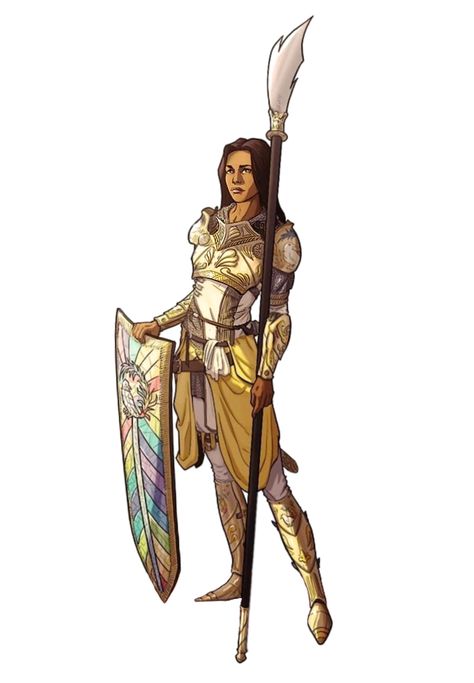 Female Human Cleric or Paladin of Shelyn - Pathfinder PFRPG DND D&D 3.5 5E 5th ed d20 fantasy Shelyn Paladin, Female Knights, Personal Bodyguard, Dnd Paladin, Pathfinder Rpg, Female Knight, Female Human, Fantasy Warrior, Fantasy Rpg