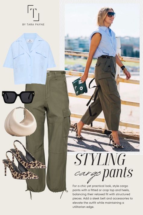 Khaki Outfit Aesthetic, Summer Outfits Business Casual, Khaki Outfits For Women, Khaki Pants Outfit Ideas, Khaki Street Style, Outfit Inspo Cargo Pants, Styling Cargo Pants, Cargo Pants Outfit, Pants Outfit