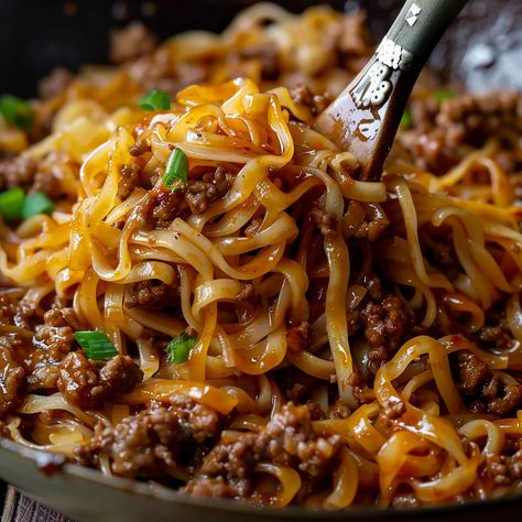 Hamburger Recipes, Essen, Mongolian Ground Beef Noodles, Casseroles Beef, Recipes With Noodles And Ground Beef, Ground Beef Noodles, Mongolian Ground Beef, Beef Noodles, Mongolian Beef