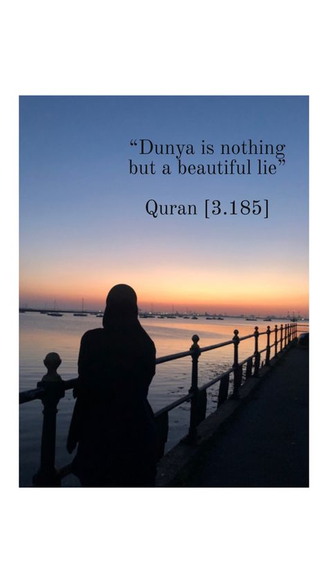 #Sunset #Islam #Muslim #Hijabi A Beautiful Lie, The Quran, Couple Pictures, Quran, Allah, Life Is