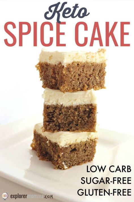 Keto Spice Cake, Keto Cakes, Keto Baking, Keto Cinnamon Rolls, Desserts Keto, Postre Keto, Low Carb Cake, Keto Friendly Desserts, Low Carb Dessert