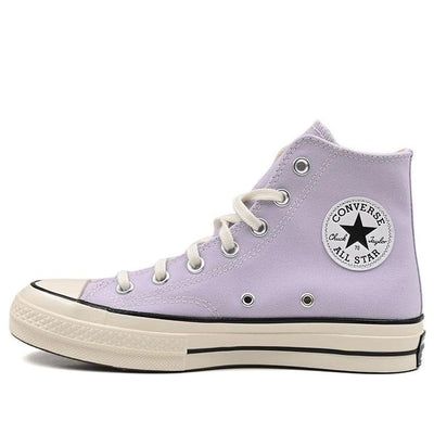 Converse Chuck 70 High 'Vapor Violet' A02754C (SNKR/Light/Unisex/Non-Slip/High Top/Wear-resistant) Converse Light Purple, Converse Lavender, Light Purple Converse, Lilac Converse, Doctor Halloween Costume, Chuck 70 Converse, Converse Design, Eras Outfit, Purple Converse