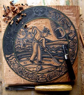 Relief Printmaking, Linoleum Block Printing, Lino Art, Woodcuts Prints, Wood Carving Art, Wood Engraving, Woodblock Print, Linocut Prints, Cherry Wood