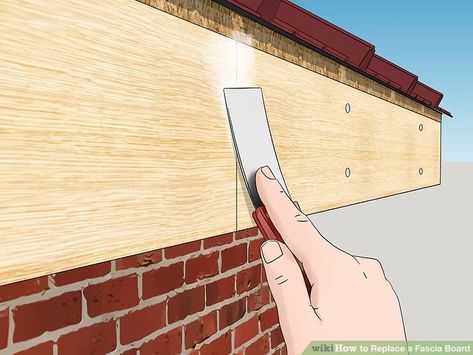 Wood Fascia, Soffit Ideas, Fascia Board, Wood Repair, Drip Edge, Rain Gutters, Exterior Remodel, Outdoor Paint, Diy Home Repair