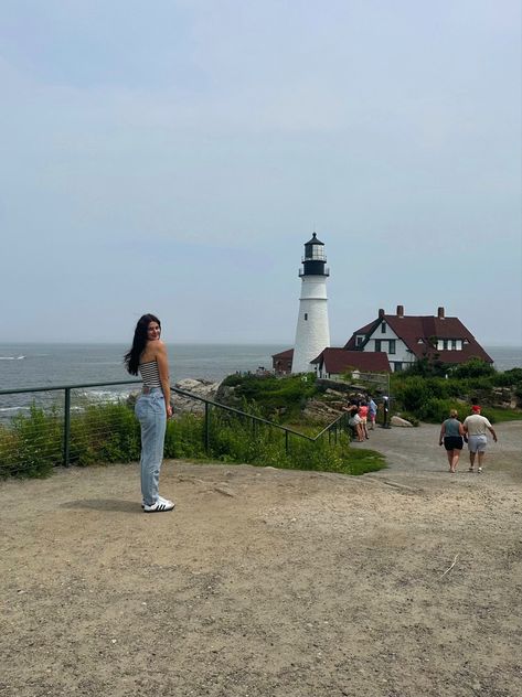 Bar Harbor Maine Aesthetic Outfits, Maine Aesthetic Summer Outfit, Portland Maine Outfit Summer, Maine Pictures Ideas, Maine Instagram Pictures, Maine Summer Outfit, Maine Summer Aesthetic, Portland Maine Aesthetic, Maine Aesthetic Summer