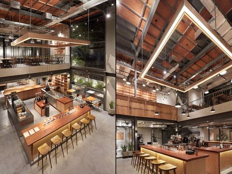 » The Coffee House Signature by BODC, Ho Chi Minh City – Vietnam Central Bar Design, Eco Friendly Cafe, Sustainable Cafe, Eco Restaurant, Planet Diy, Sustainable Restaurant, Food Court Design, Organic Fertilizers, Organic Cafe